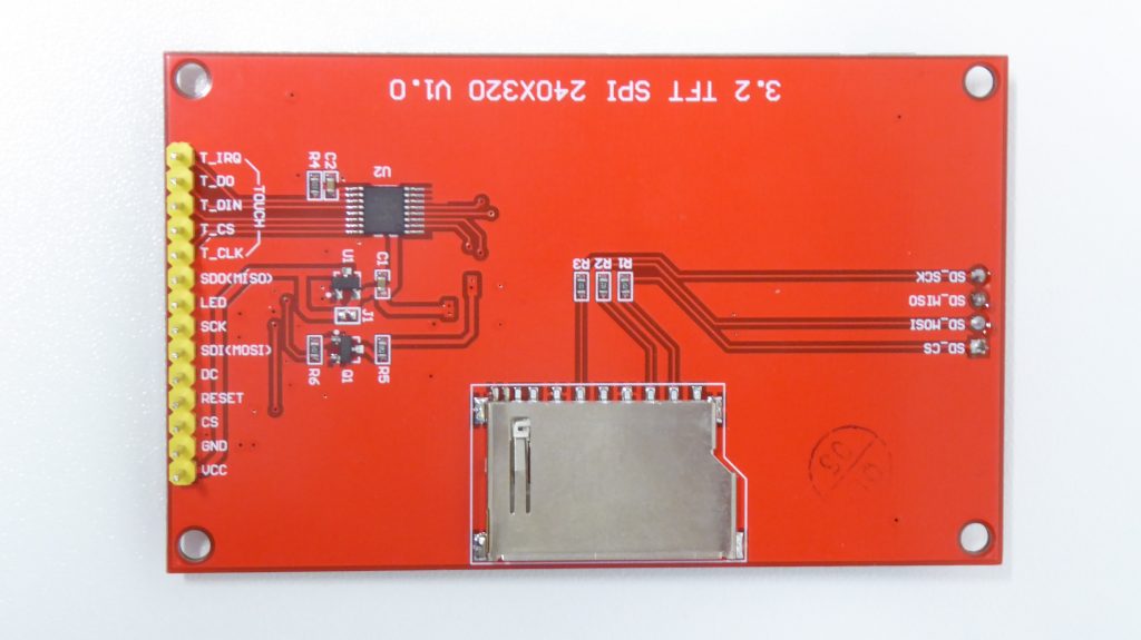 SPI LCD display connections