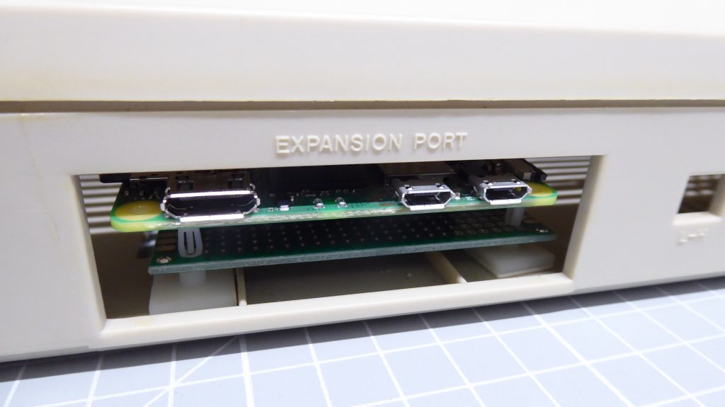 Raspberry Pi mounted in Commodore 64 case