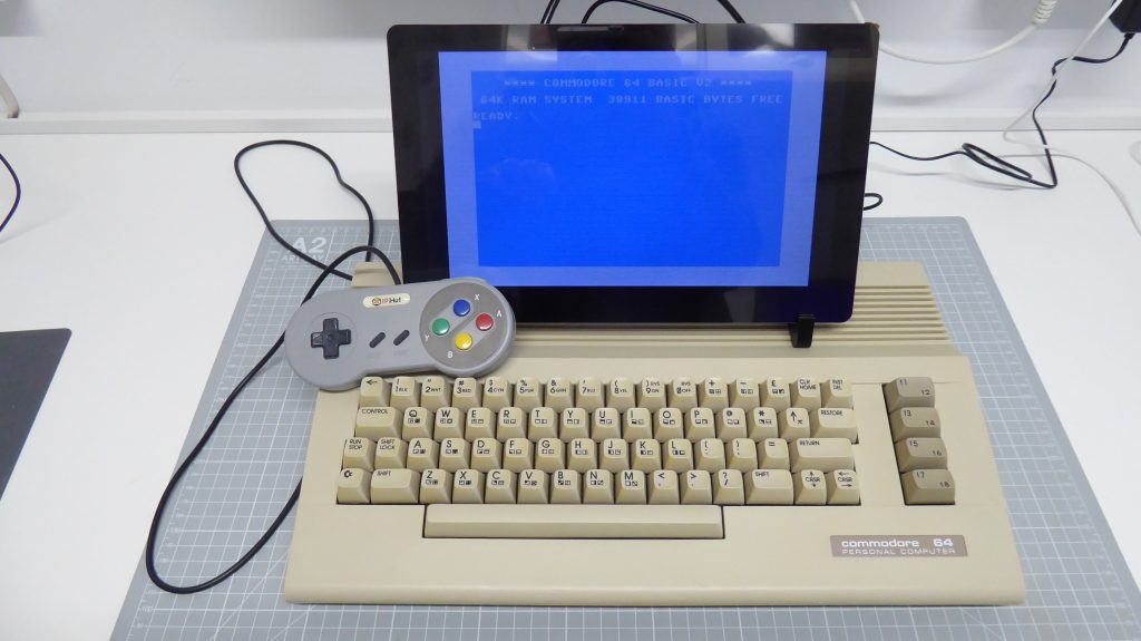 Replica Commodore 64 with screen