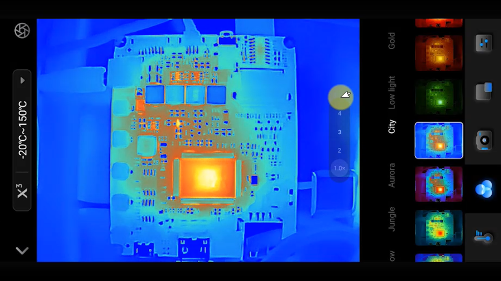 IR image of circuit