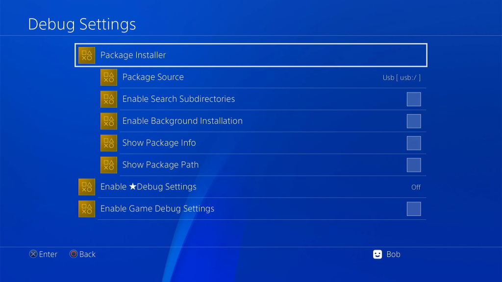 PS4 GoldHEN Menu