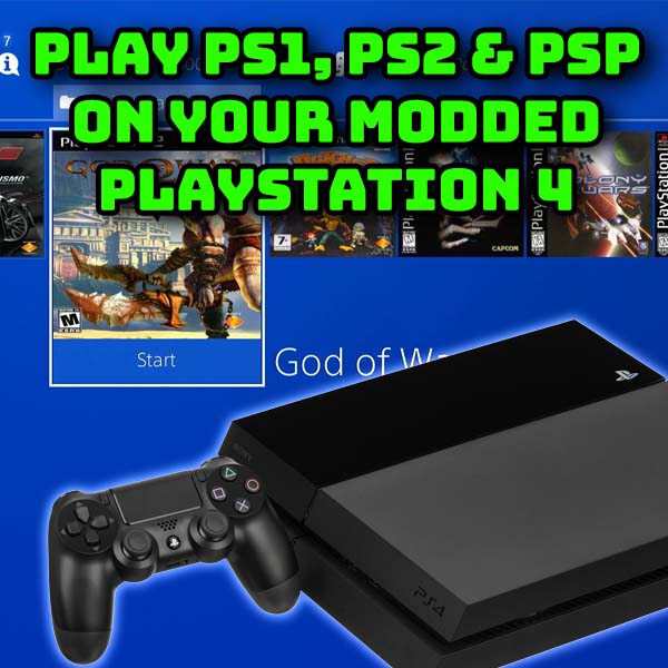 Play PS1, PS2, PSP games on PS4