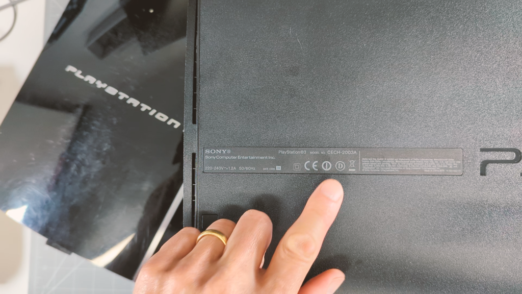 Check PS3 model number