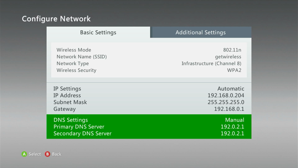 Manual DNS entries